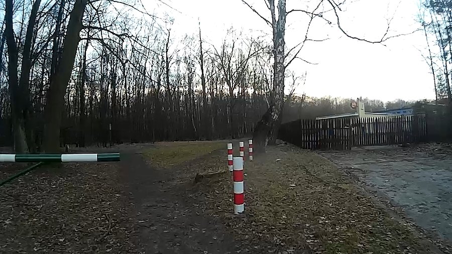 Wjazd do lasku Makoszowskiego
