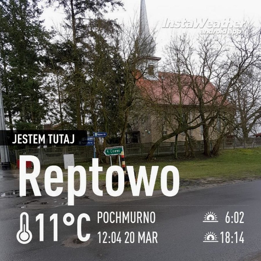 Reptowo - raport pogodowy
