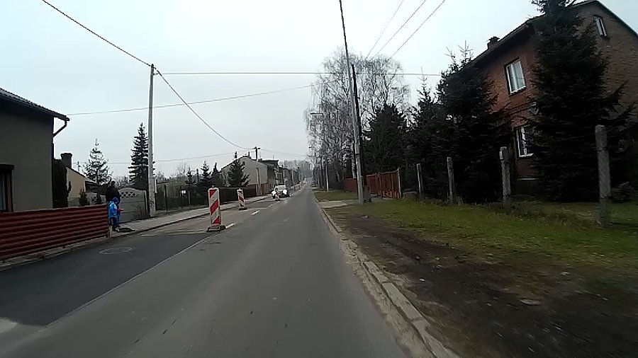 Mam nadzieję, że dzisiaj cała szerokość drogi będzie już dostępna