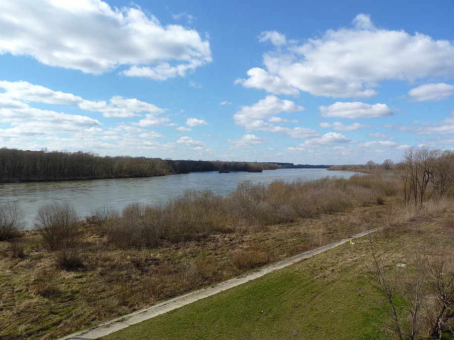 Wisła z mostu Grota