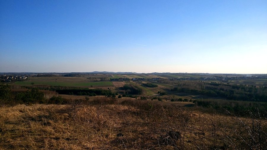 W oddali Olsztyn - ze Skurzawy