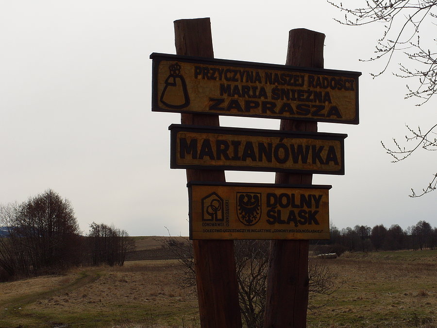 Początek wspinaczki na Marianówkę