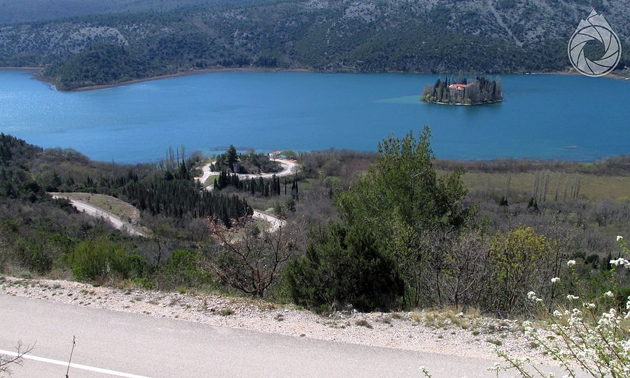 Zjazd nad Otok Visovac