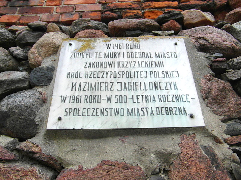 Pamiątkowa tablica -Debrzno