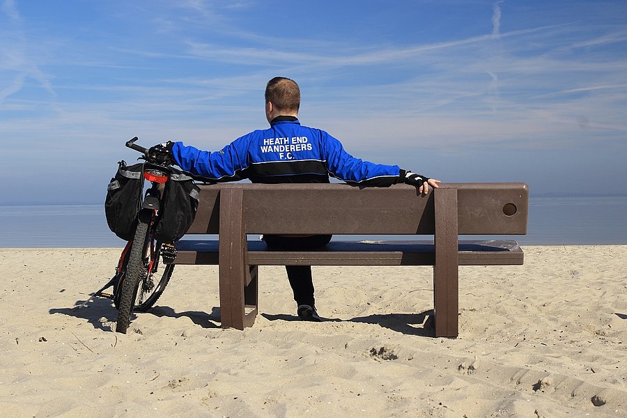 Ja na plaży w Ueckermunde