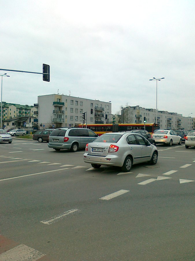 Poranny ruch w Warszawie
