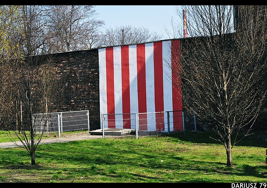 Sosnowiec - Pogoń pomnik w miejscu egzekucji