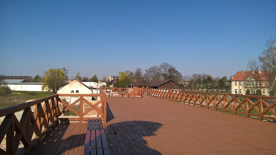 Taras na górze zamku w ujeździe