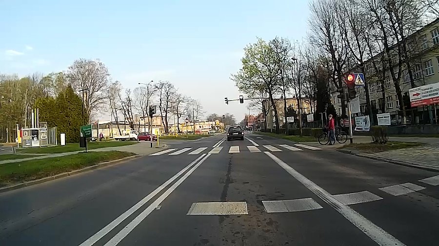 Czerwone światło w Zabrzu