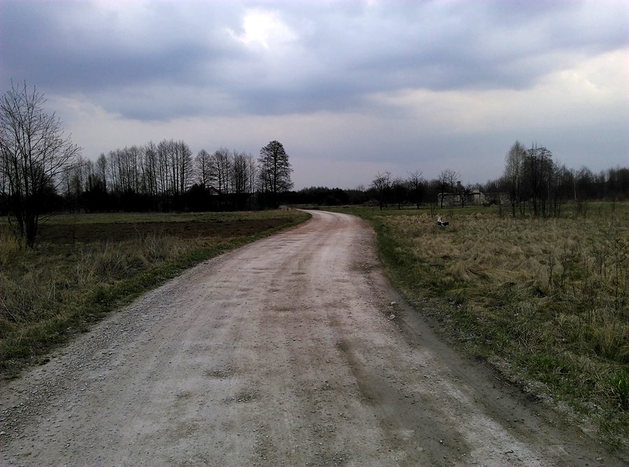 Czarny rowerowy szlak
