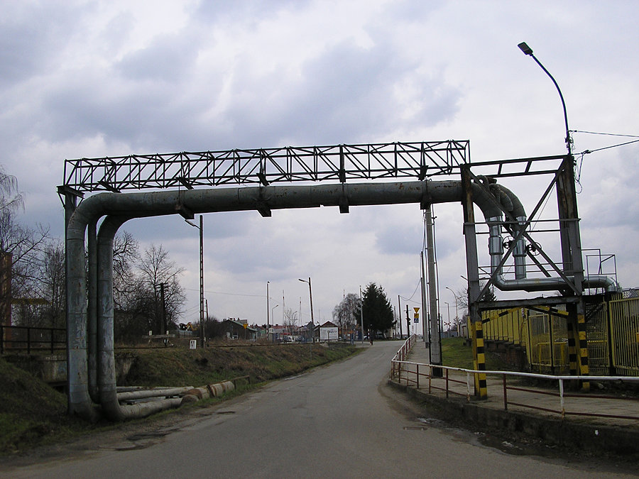 Przemysłowe tereny na przedmieściach