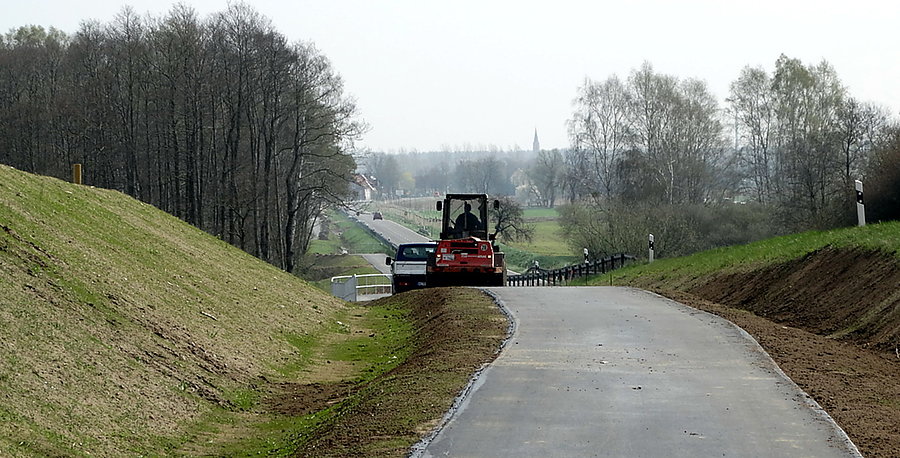 Prace porządkowe na DDR Loecknitz - Pasewalk