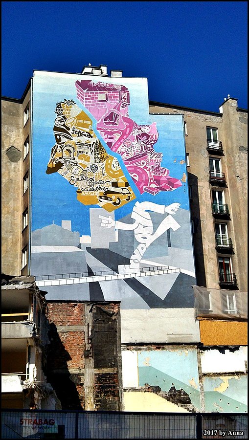 Tamka, Mural na ścianie
