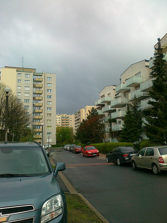 Niebo było zachmurzone