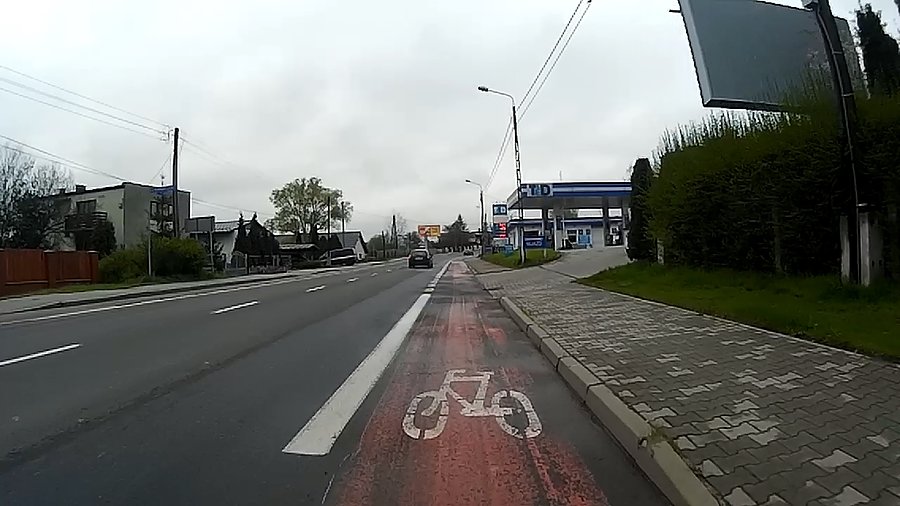 Kilometr podjazdu przed Kochłowicami