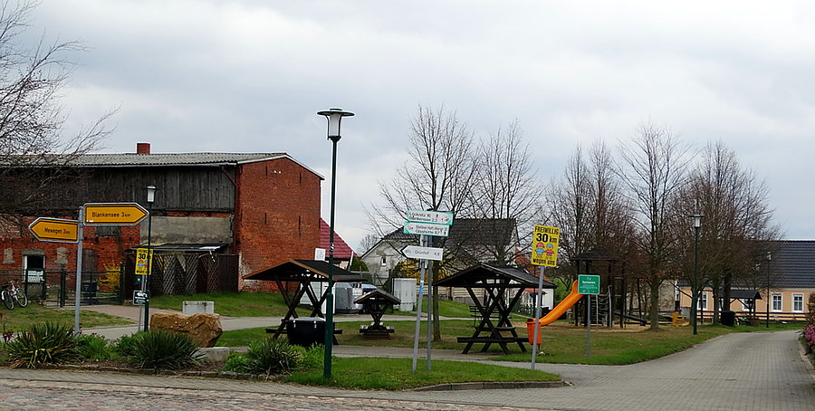 Centrum miejscowości Pampow