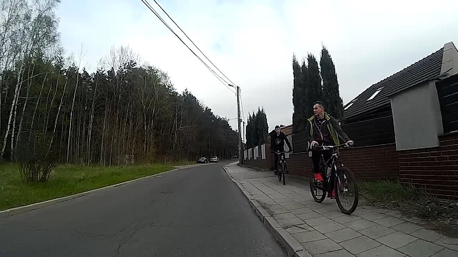 Rowerzyści na Bałtyckiej