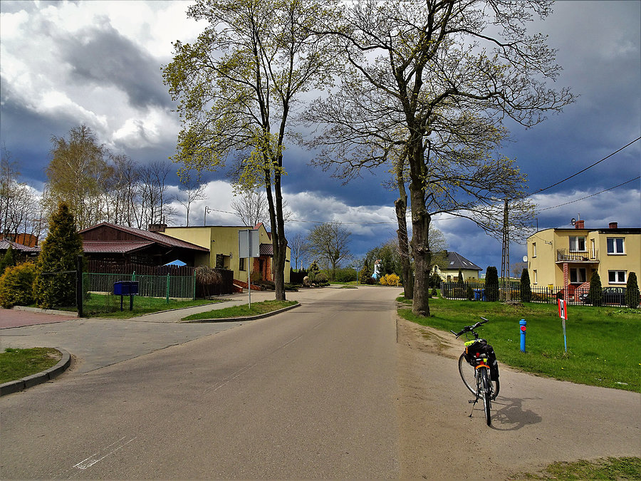 Okolice Tczewa - zimno,deszczowo,śnieżnie
