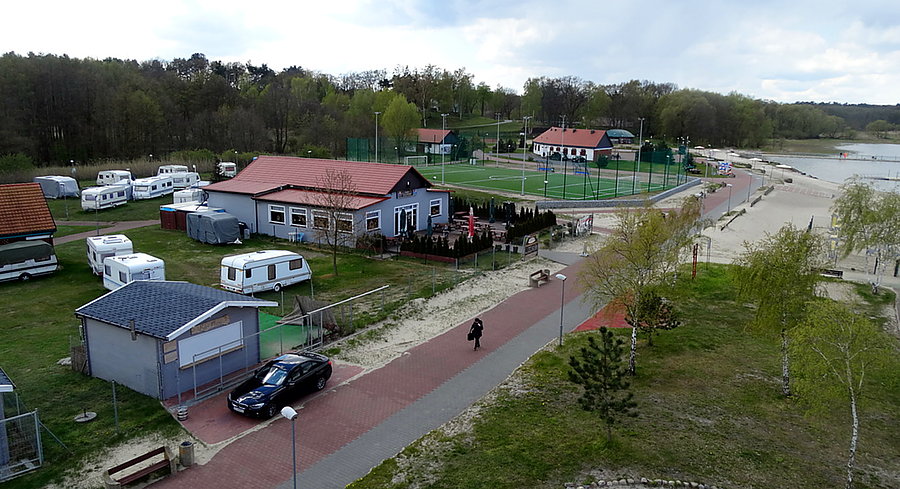 Jeszcze jedno zdjęcie z wieży widokowej w Trzebieży