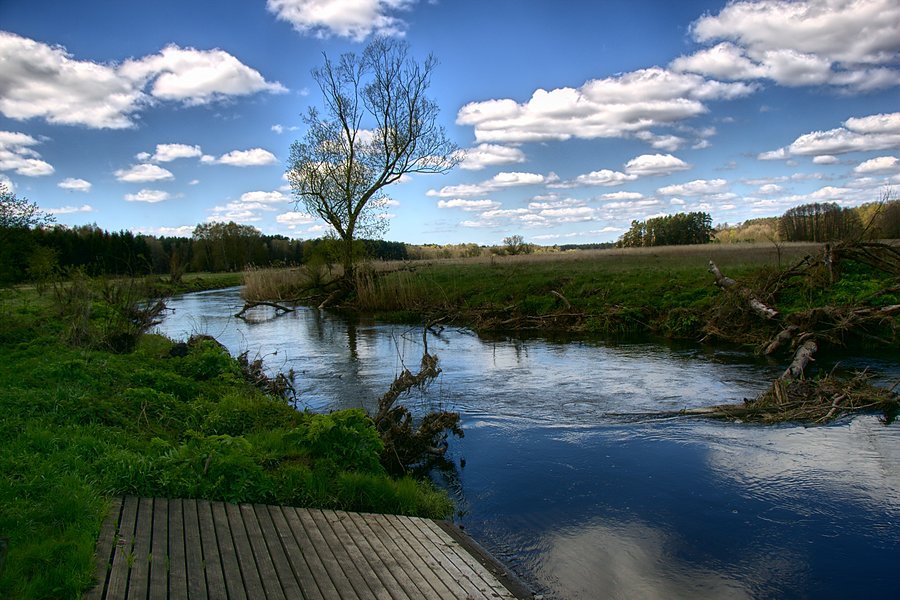 Nad Iną w okolicach Łęska
