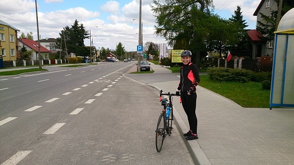 Paulina na przystanku