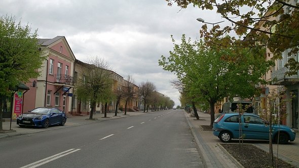 Główna ulica w Piaskach