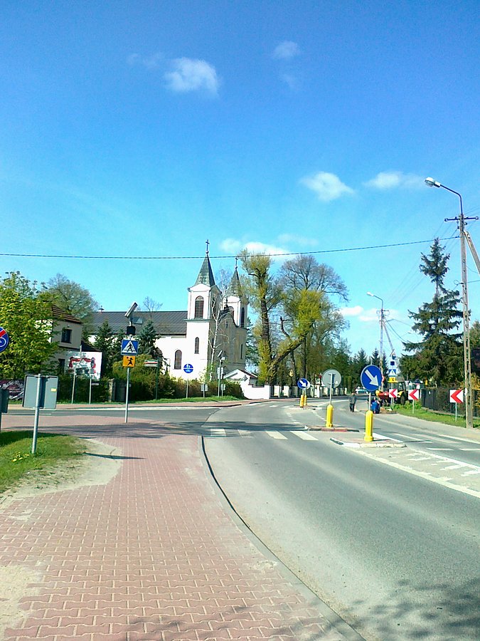 Wjazd do Borzęcina