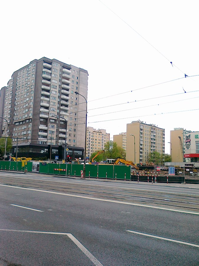 Budowa II linii metra Wolska przy Płockiej