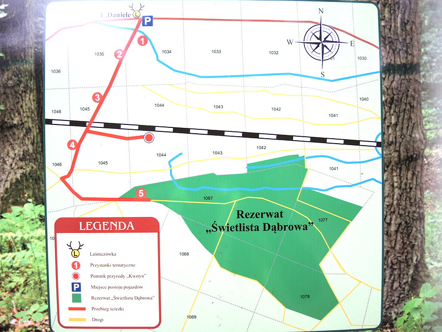 Plan sytuacyjny rezerwatu