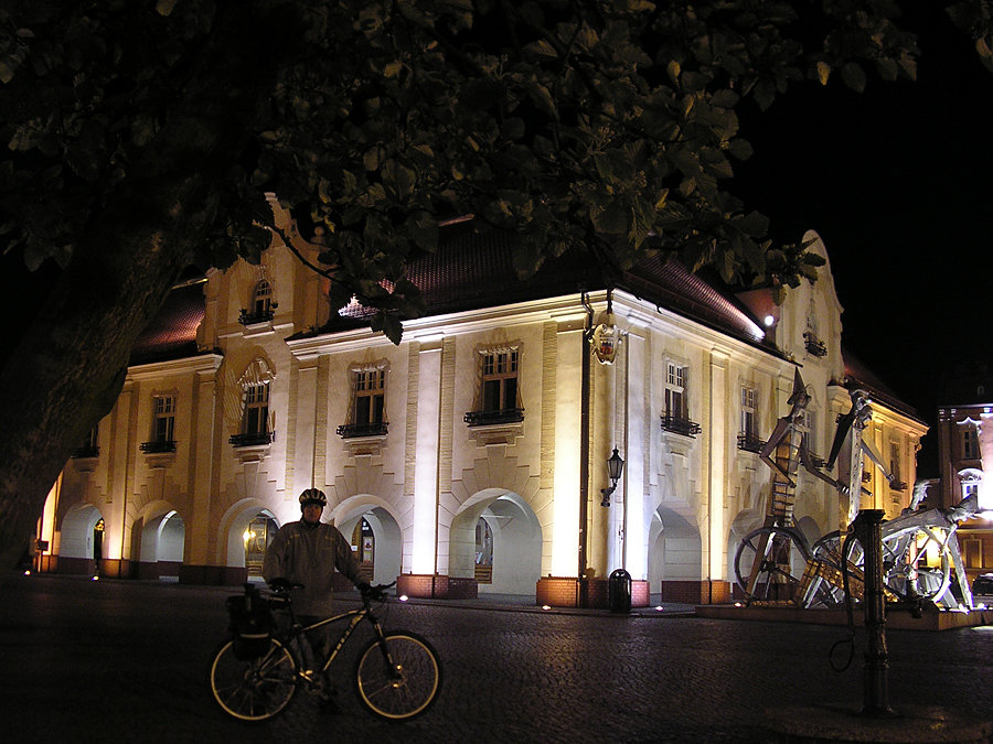 Rynek w Jarocinie. Drzewo wepchało się w kadr
