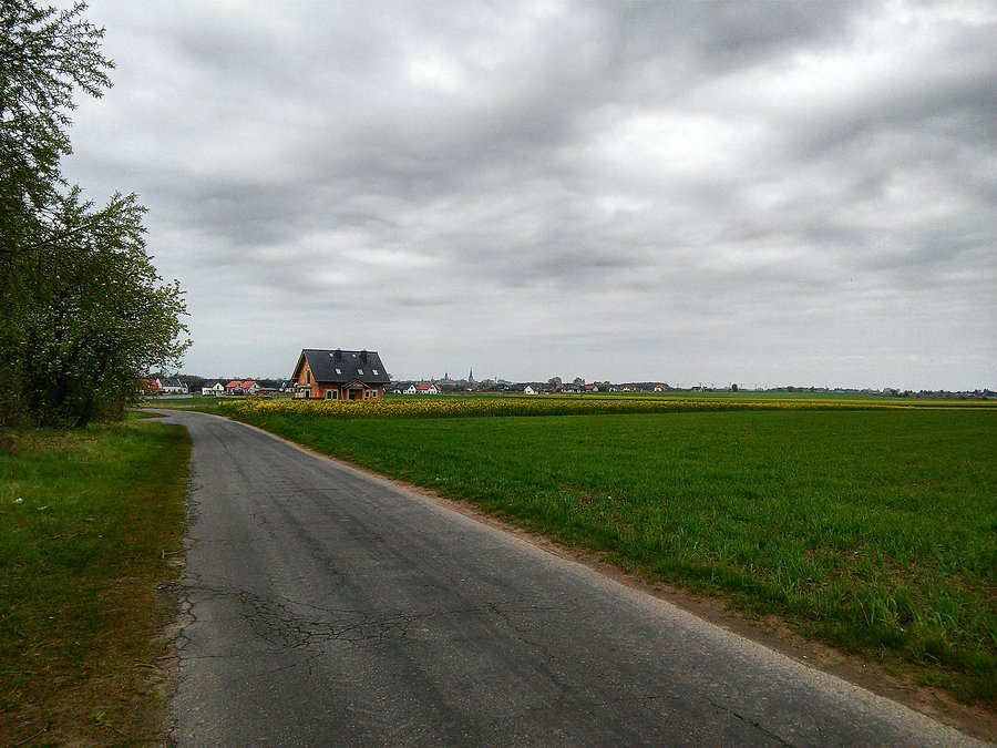 Kiedyś z górki za Strachocinem widać było panoramę Stargardu :)