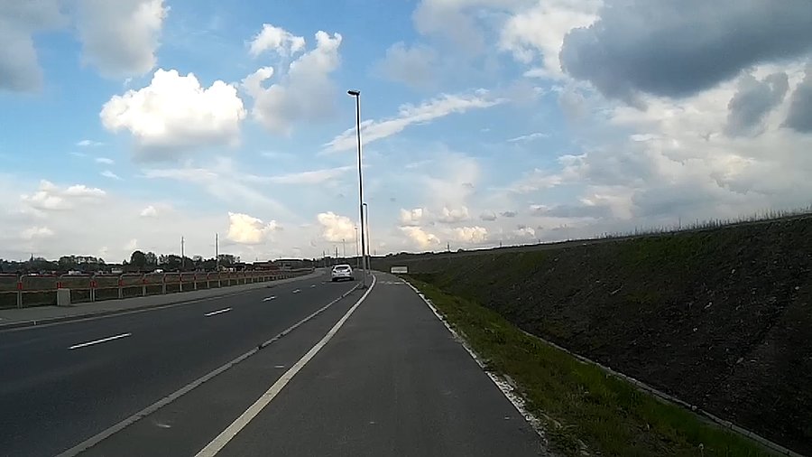 Na ul Bielszowickiej w Rudzie Śląskiej