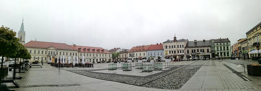 Mała panoramka centrum Oświęcimia