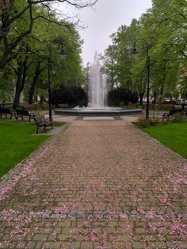 Jedna z fontann w Andrychowie
