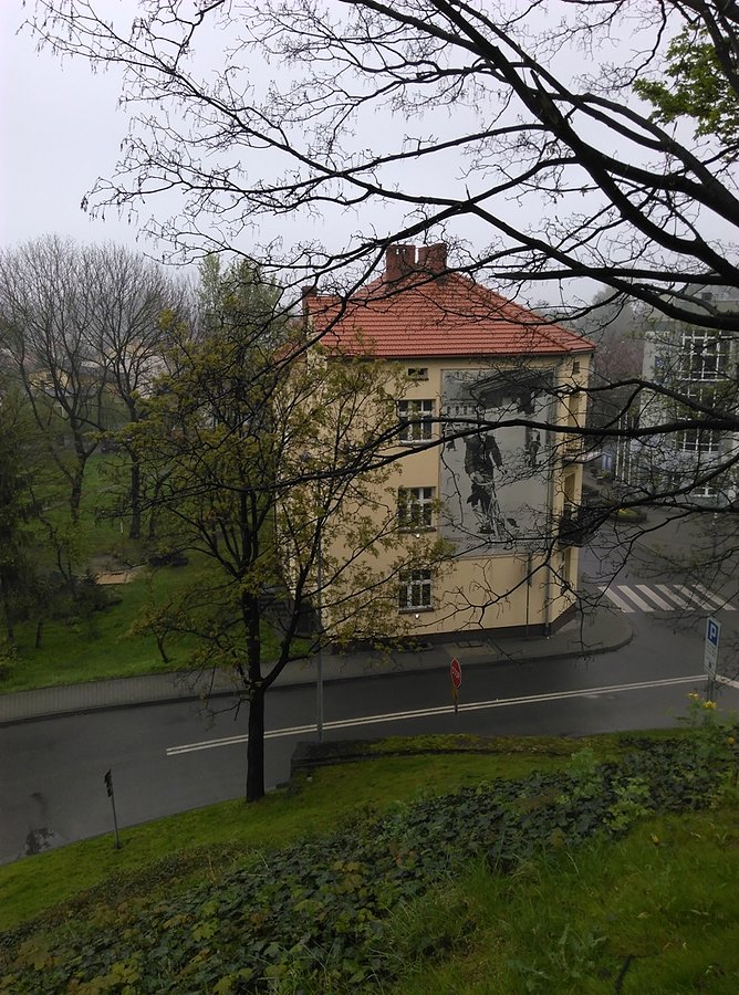 Widok ze wzgórza zamkowego w Oświęcimiu
