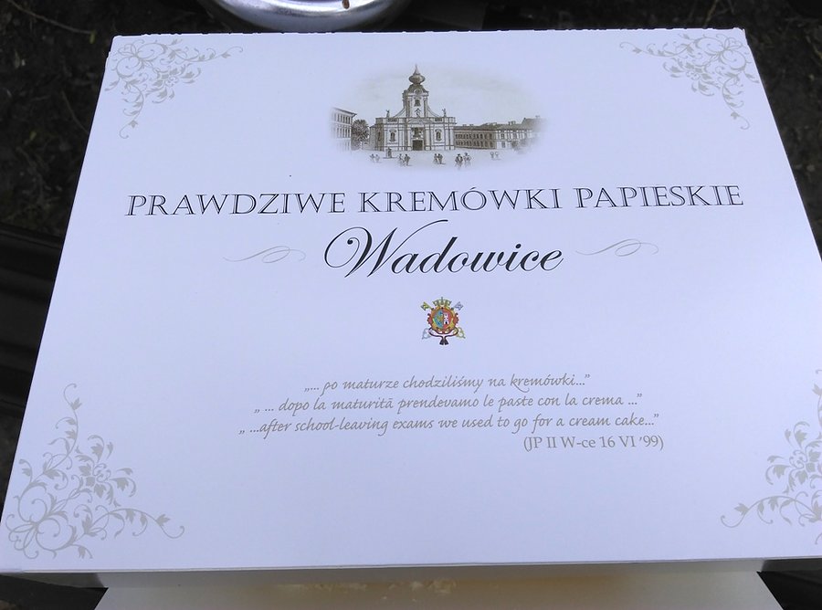 Rodzice zakupili kremówki w Wadowicach - dziękujemy :) - pyszne