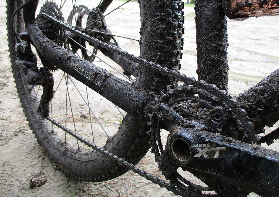 Cały urok błotnego MTB :)