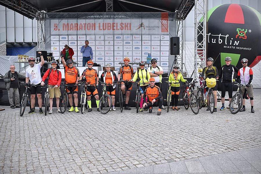 Wolontariusze na Maratonie Lubelskim
