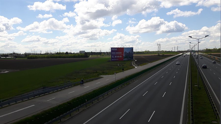 Widok z wiaduktu na Szeligowskiej kierunek zachodni