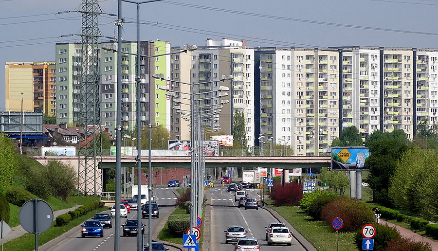 Ładnie prezentuje się Szczecin spod ronda Hakena