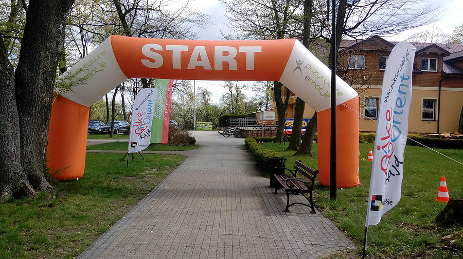 Brama startowa na Bike Oriencie