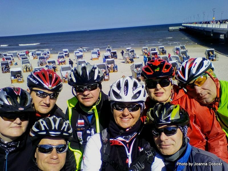 Plaża w Kołobrzegu i my