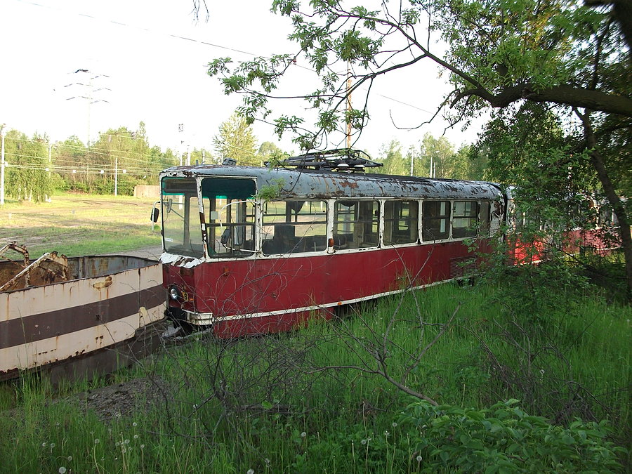 Zdezelowany tramwaj