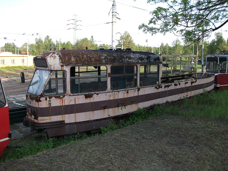 Zdezelowany tramwaj