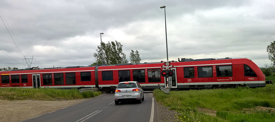 Pod Rajkowem - pociąg w drodze do Niemiec