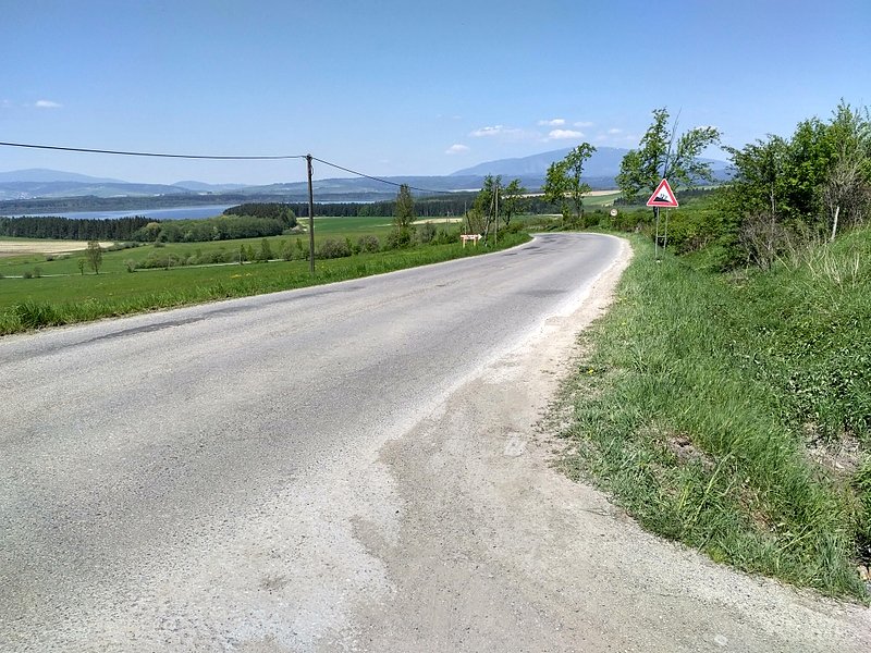 Jeden z niewielu bardziej stromych podjazdów już za nami