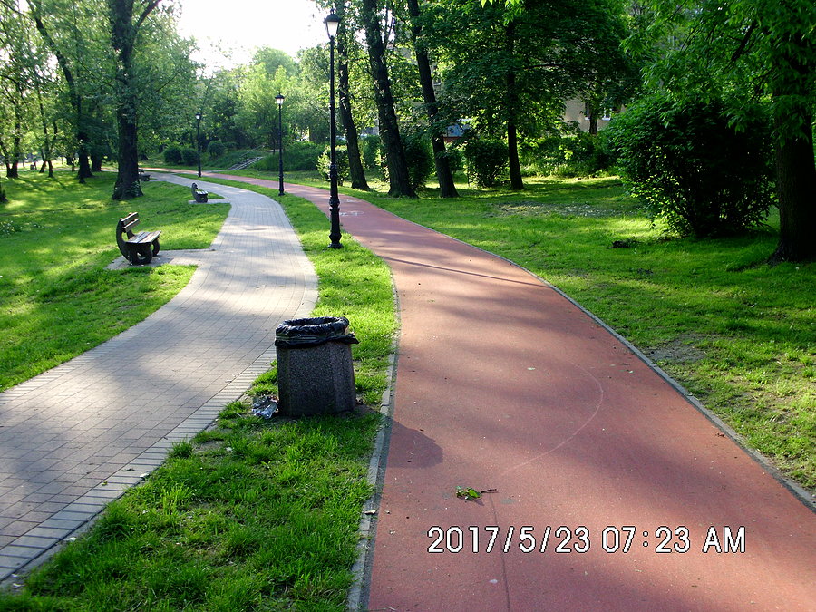 Nowa droga rowerowa w Parku Miejskim w Nowym Bytomiu