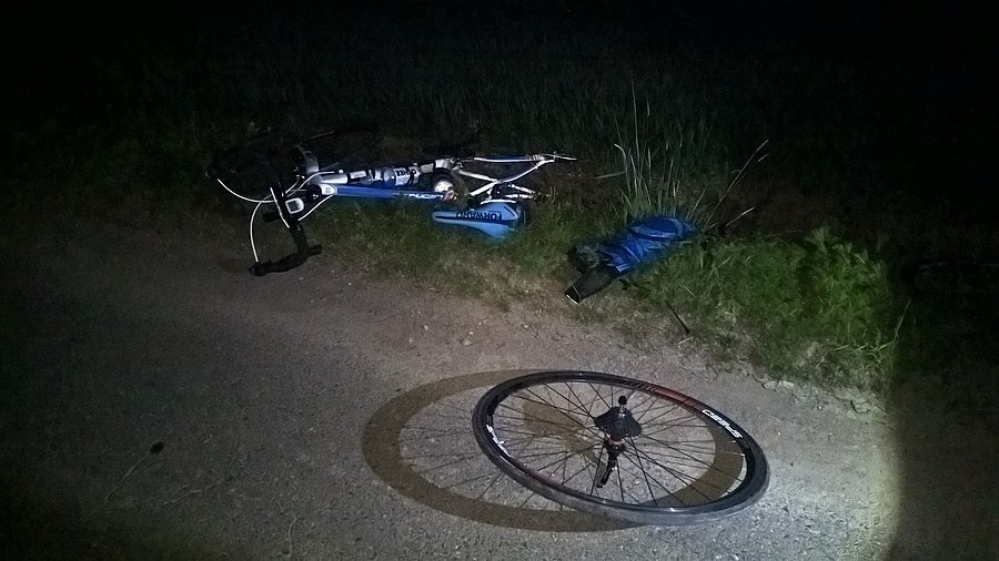No i na sam koniec po przjechaniy 172km, 7km przed domem kapeć