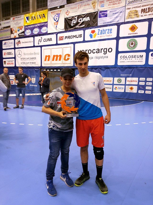 Z Patrykiem i pucharem