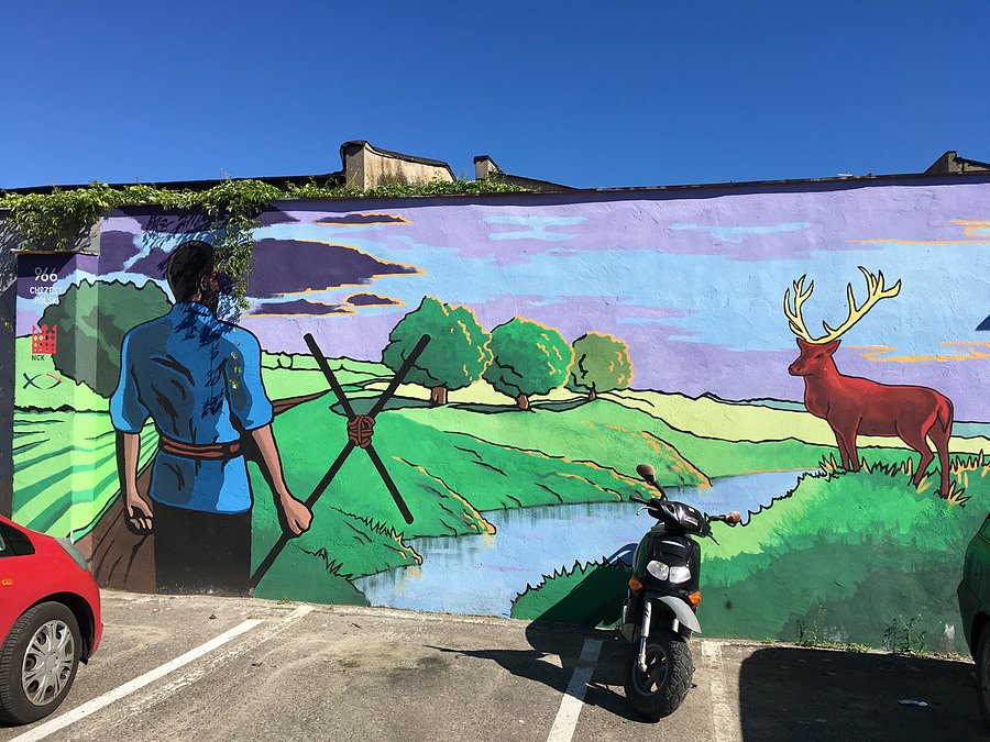 Mural w Sierakowie